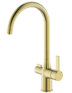 Смеситель для кухни IDDIS Pure PURMGFJi05 с каналом для фильтрованной воды золото матовое